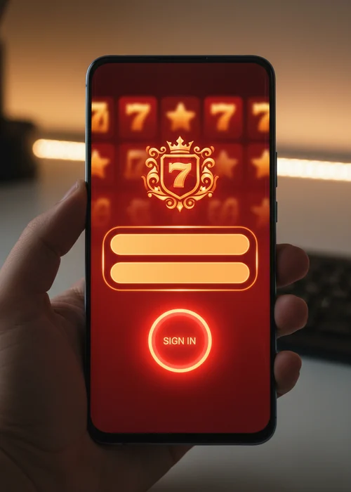 Red Dragon Casino login interface showing username, password fields, and the brand logo on a secure background.